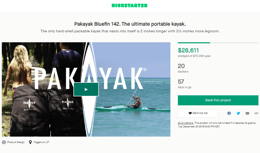New kayak that can be checked as luggage on airplanes raises nearly $30k in two days on Kickstarter